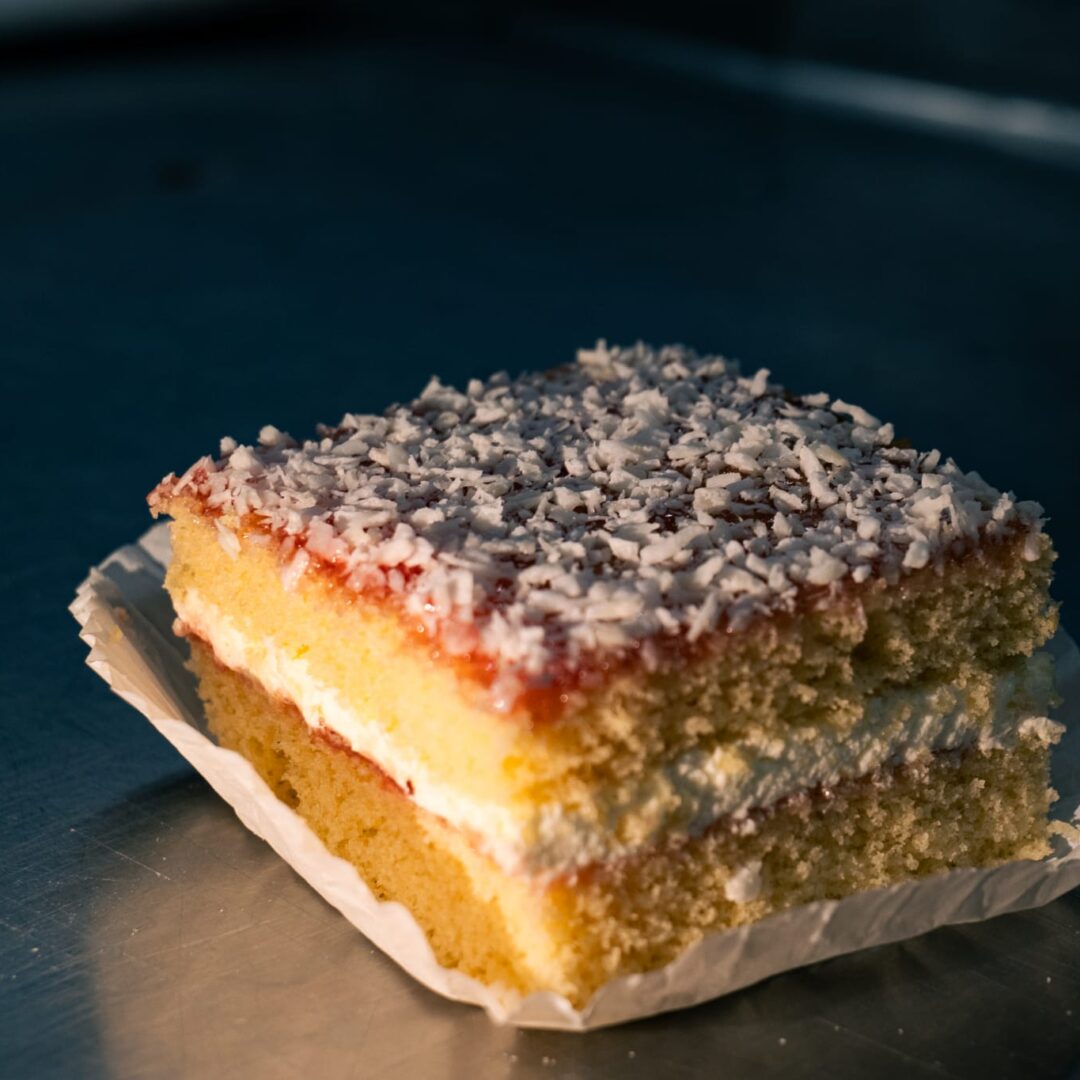 Coconut & Jam Square